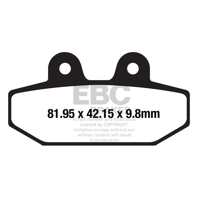 EBC, brake pads V-Pad semi sintered
