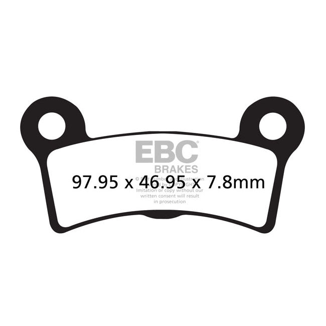 EBC, brake pads V-Pad semi sintered