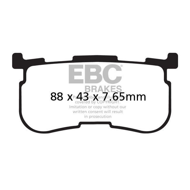 EBC, brake pad set Organic