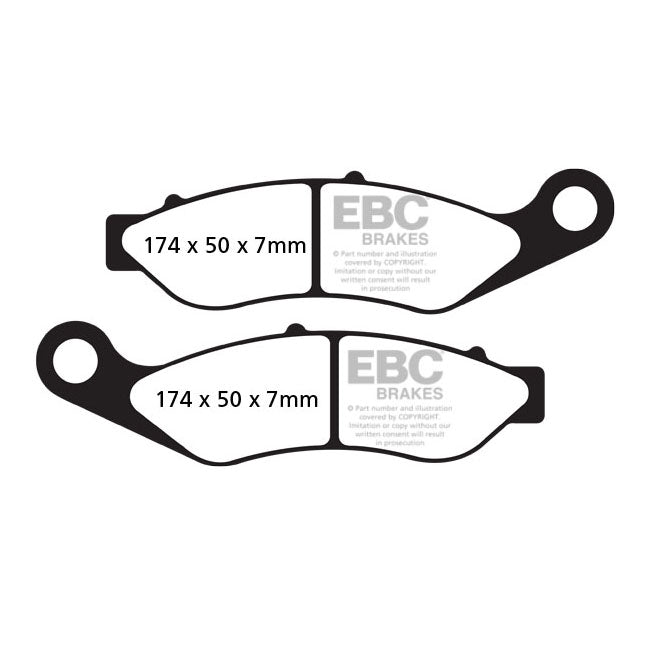 EBC, brake pad set Organic
