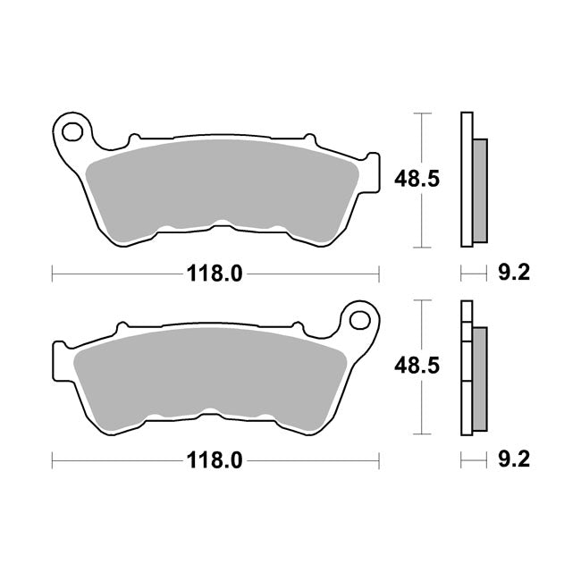 SBS, brake pads Street Carbon Tech (organic)