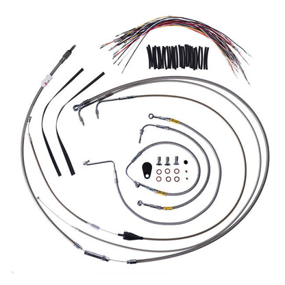 Burly Bagger bar cable/line kit 15"
