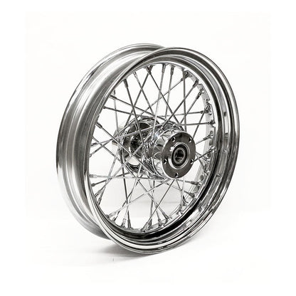 3.00 x 16 front wheel 40 spoke chrome
