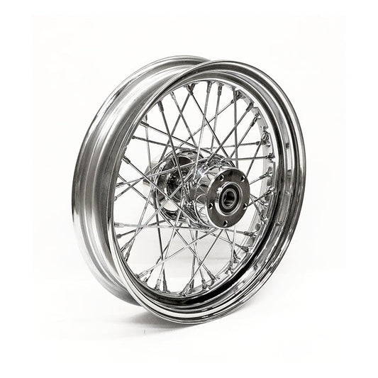3.00 x 16 front wheel 40 spoke chrome