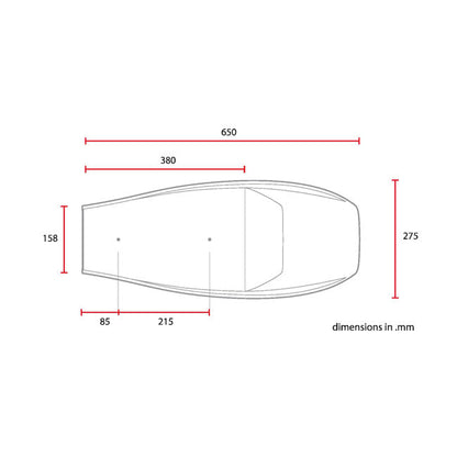 C-Racer, Flat Racer SCR4FC seat fully covered. Black
