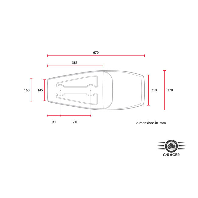 C-Racer, Bolntor SCR5 Flat Track seat. Dark brown