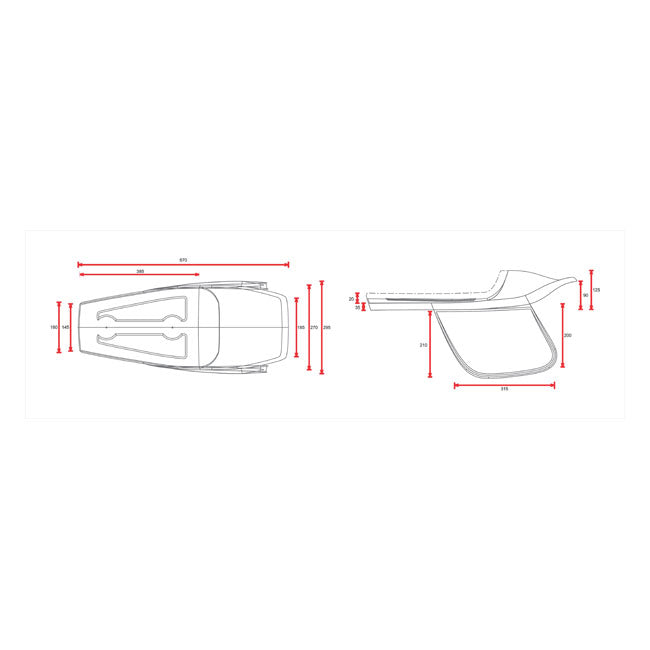 C-Racer, Bolntor SCR5.1 Flat Track seat. Dark brown