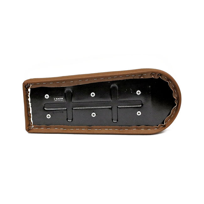 C-Racer, Scramsadle scrambler seat. Dark brown
