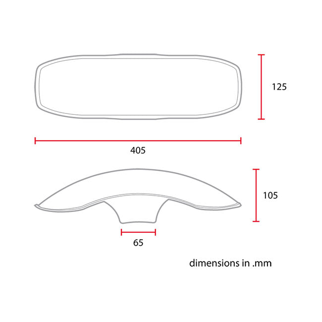 C-Racer universal 17/18" front fender No2 S
