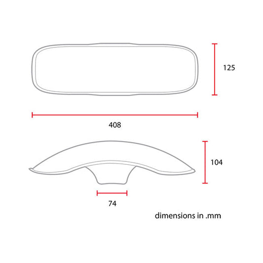 C-Racer universal 17/18" front fender No3 S