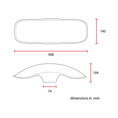 C-Racer universal 17/18" front fender No3 L