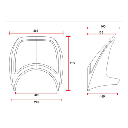 C-Racer universal Cafe Racer front mask No10