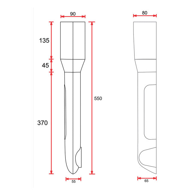 C-Racer Universal fork guards No1