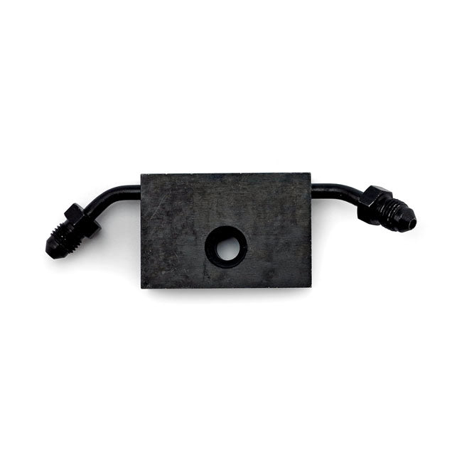 Goodridge ABS adapter front Black plated carbon