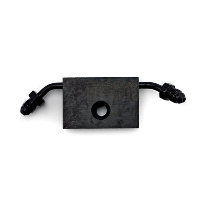 Goodridge ABS adapter front Black plated carbon