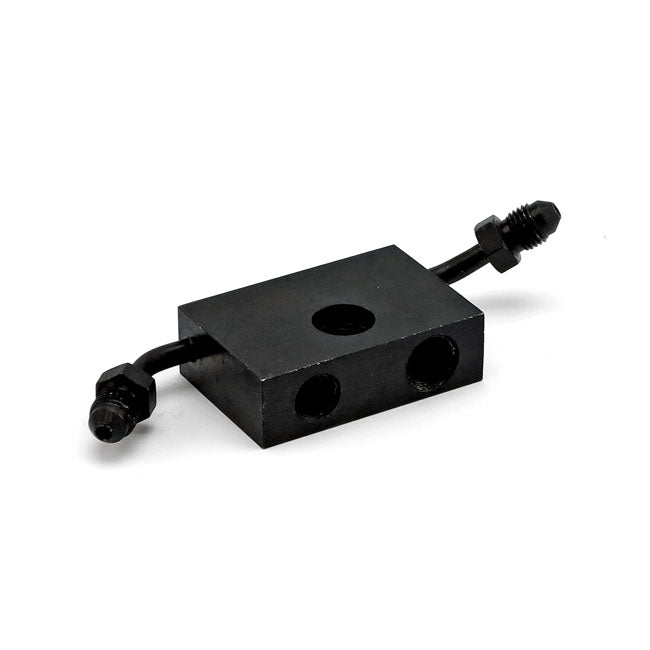 Goodridge ABS adapter front Black plated carbon