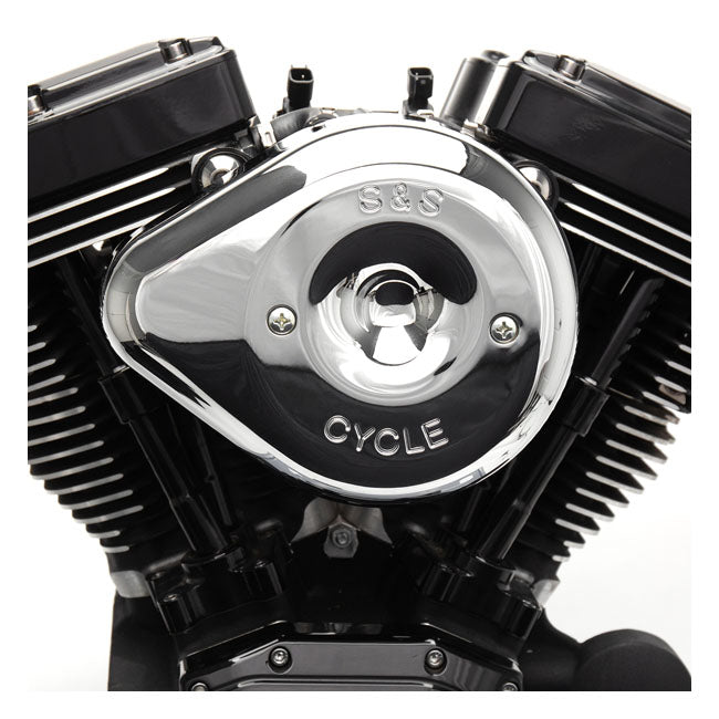S&S Stealth, chrome teardrop air cleaner kit