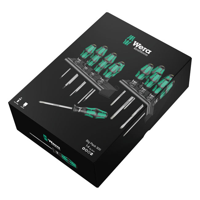 Wera screwdriver set 14 pcs. Kraftform 300 plus big pack