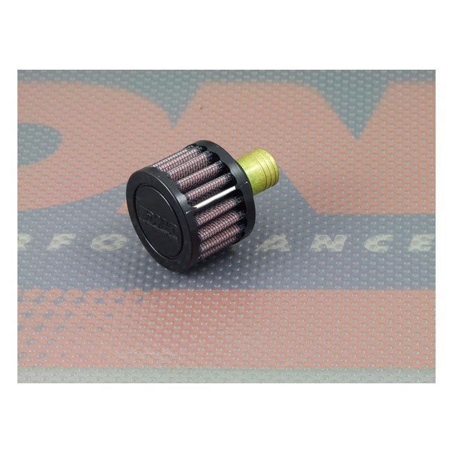 DNA crank case vent filter rubber top male round