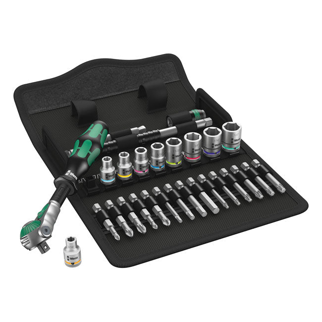 Wera Zyklop ratchet kit 28 pcs. 1/4" drive US Sizes