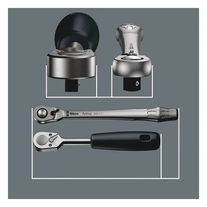 Wera Zyklop ratchet switch kit 28 pcs. 1/4" drive - US Sizes