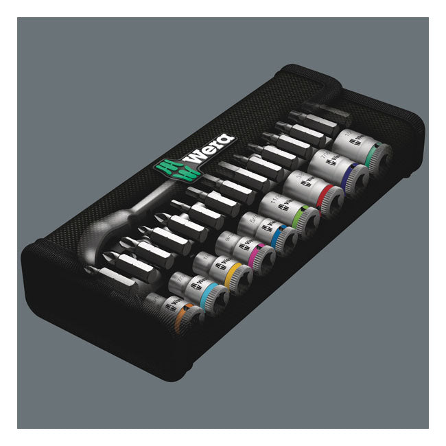 Wera Zyklop ratchet switch kit 28 pcs. 1/4" drive - US Sizes