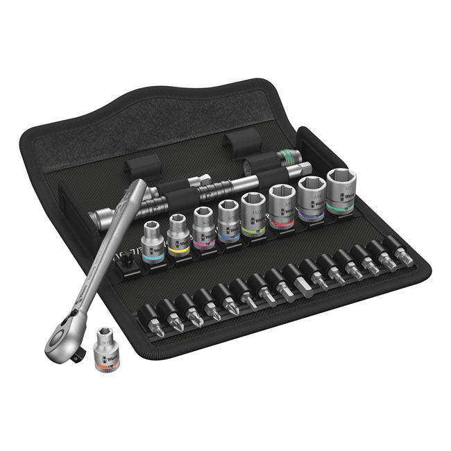 Wera Zyklop ratchet switch kit 28 pcs. 1/4" drive - US Sizes