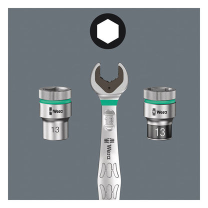 Wera Zyklop 1/4" socket - US sizes 9/32"