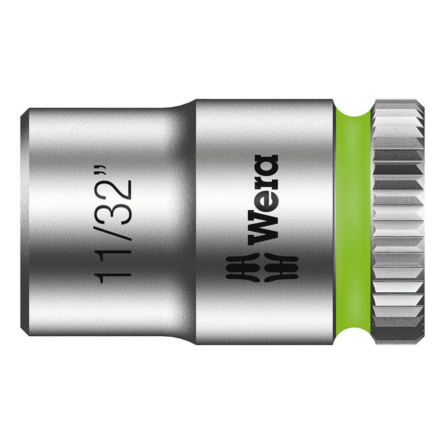 Wera Zyklop 1/4" socket - US sizes 11/32"