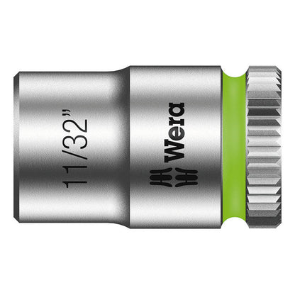 Wera Zyklop 1/4" socket - US sizes 11/32"