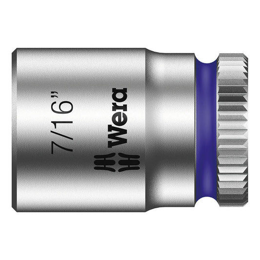 Wera Zyklop 1/4" socket - US sizes 7/16"