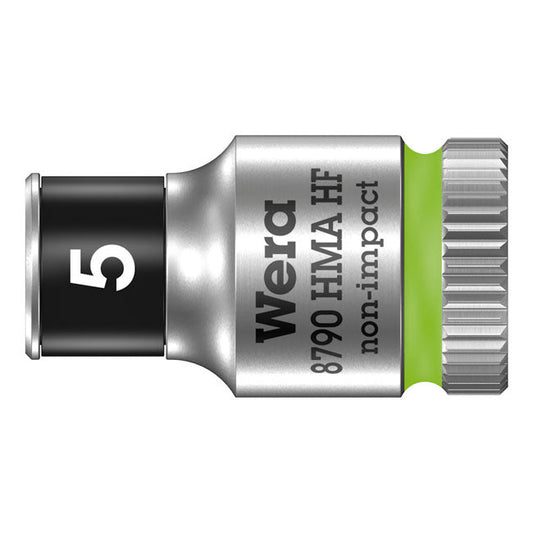 Wera Zyklop 1/4" socket with holding function - Metric 5.0