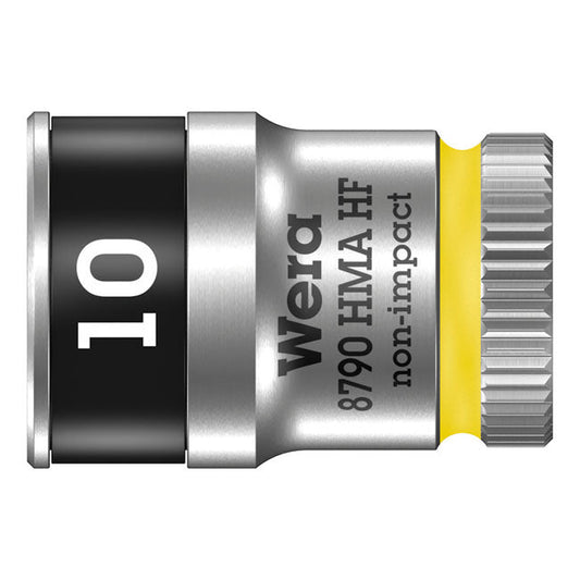 Wera Zyklop 1/4" socket with holding function - Metric 10.0