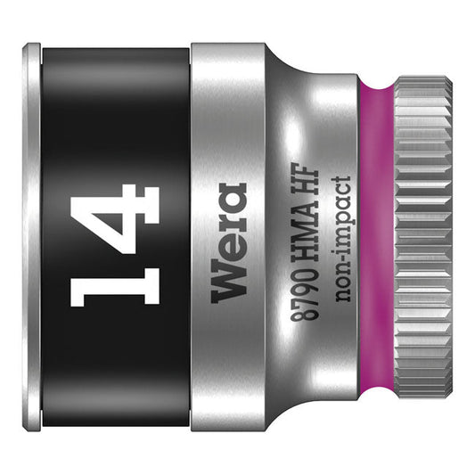Wera Zyklop 1/4" socket with holding function - Metric 14.0