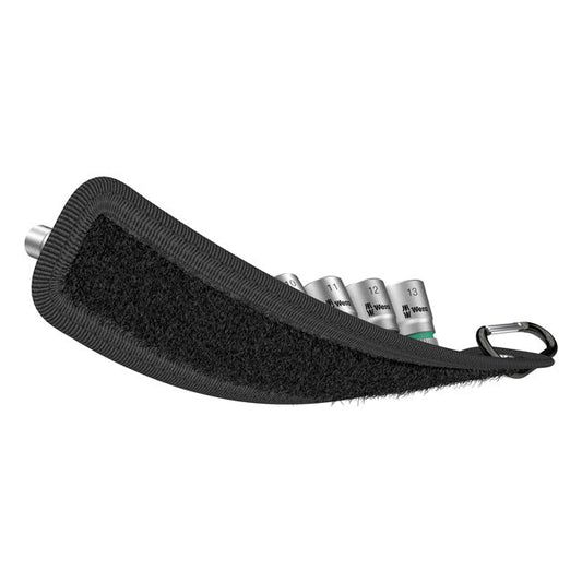 Wera socket belt with 1/4" drive hex sockets - Metric