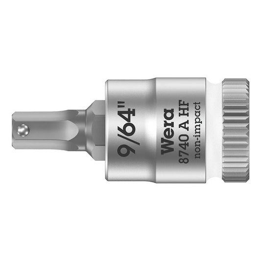 Wera Zyklop 1/4" Hex socket bit w/ holding function US sizes