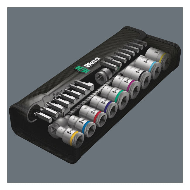 Wera Zyklop metal ratchet switch kit 3/8" drive - US sizes