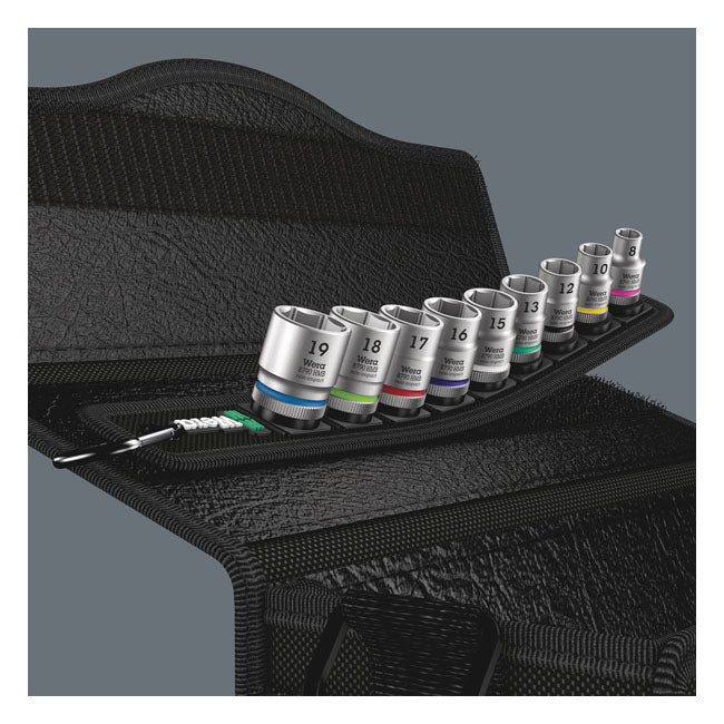 Wera socket belt with 3/8" drive hex sockets - Metric