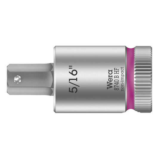 Wera Zyklop 3/8" Hex socket bit w/ holding function US sizes