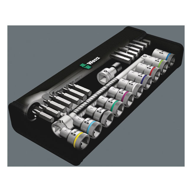 Wera Zyklop metal ratchet switch kit 1/2" drive Metric sizes