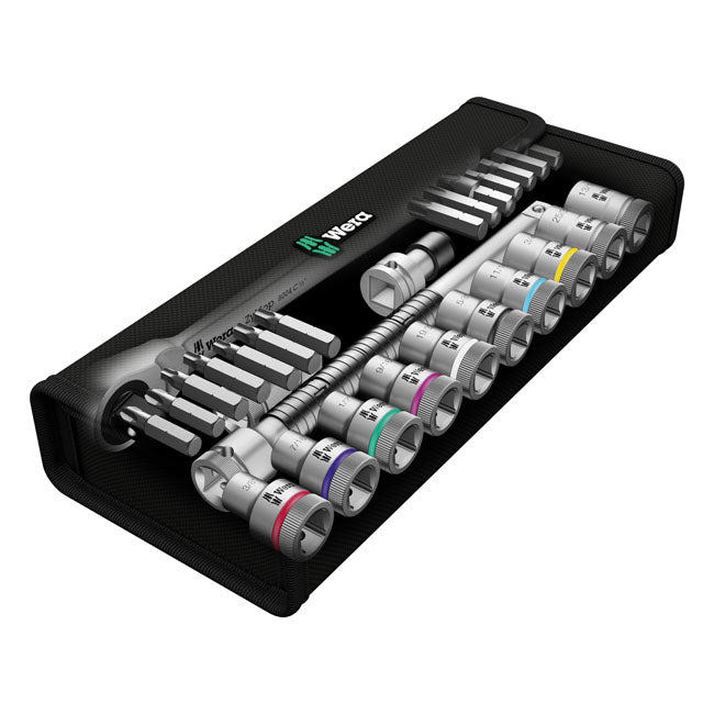Wera Zyklop metal ratchet switch kit 1/2" drive US sizes