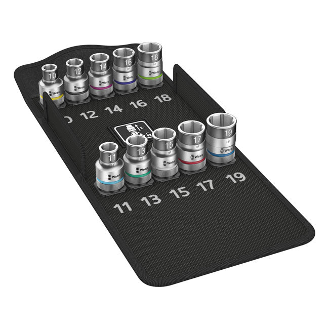 Wera Zyklop 1/2" Hex socket set with holding function Metric