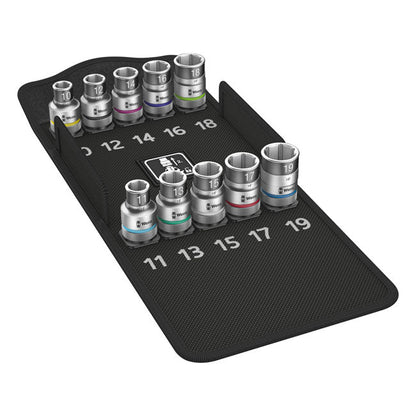 Wera Zyklop 1/2" Hex socket set with holding function Metric
