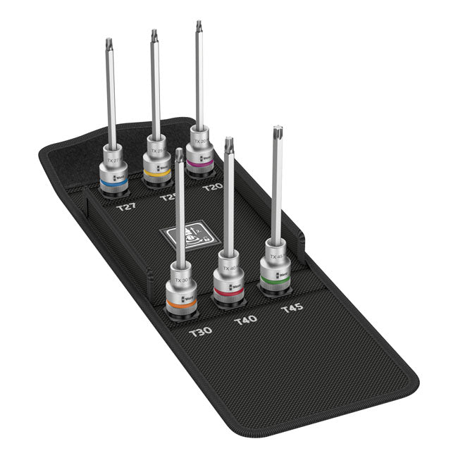 Wera Zyklop 1/2" drive extended Torx® socket bit set