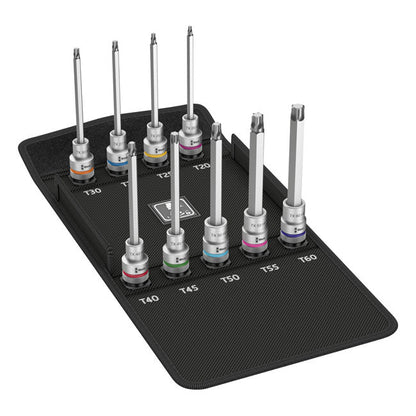 Wera Zyklop 1/2" drive extended Torx® socket bit set