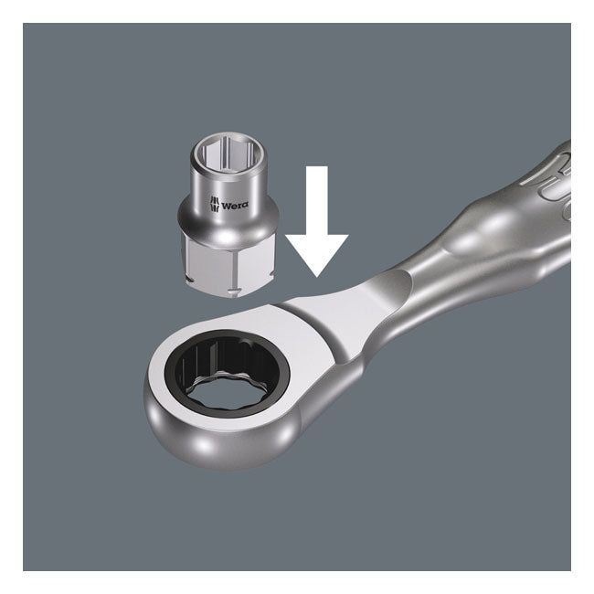 Wera Zyklop ratchet kit Kraftform Mini 2, 1/4" drive Metric