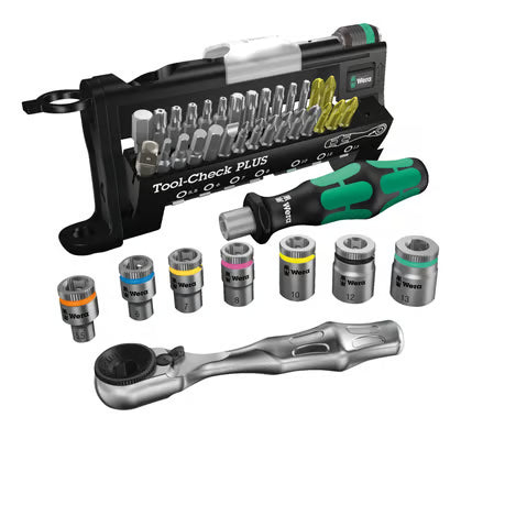 Wera tool-check plus imperial 1/4" drive - Metric sizes