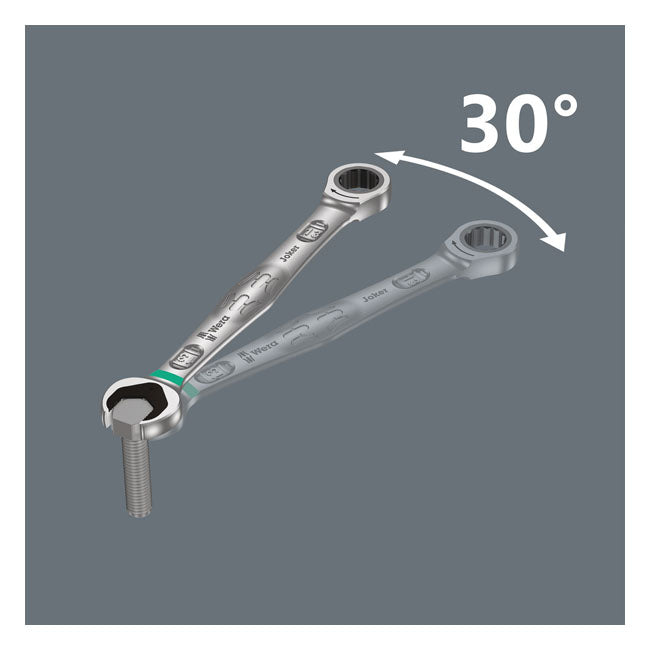 Wera ratcheting wrench open/ box end 8mm Joker - Metric
