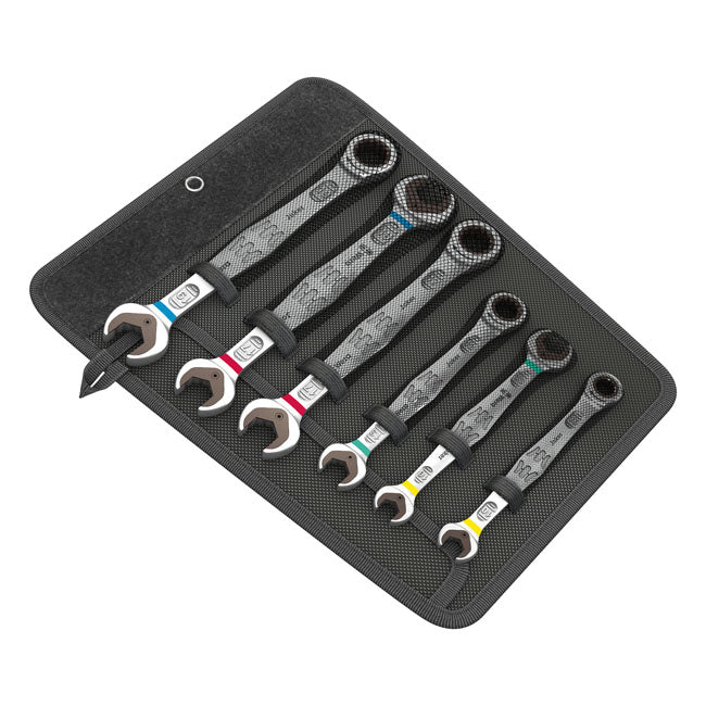 Wera ratcheting wrench set Joker open/ box end Metric