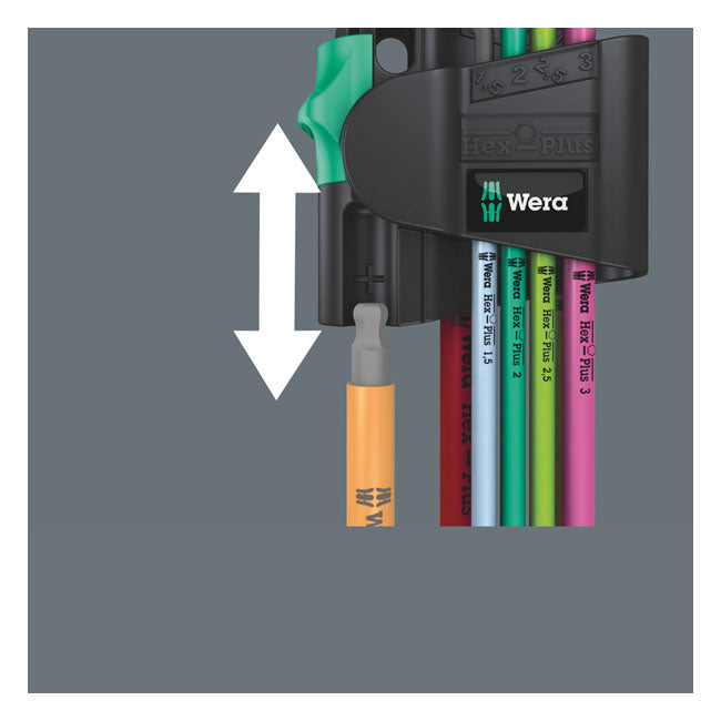 Wera hex key set multicolor Magnet - Metric